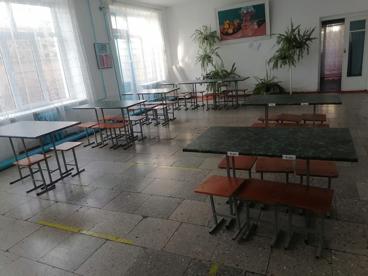 Помещение столовой.